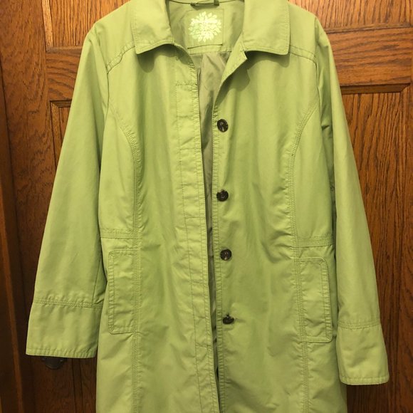 Eddie Bauer Jackets & Blazers - LAST CHANCE — EDDIE BAUER | Spring Trench Coat Jacket, Lime Green, Size XL